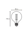 BOMBILLA LED VINTAGE G95 - E27 - 8W - 2200K - DIMABLE